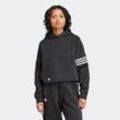 Kapuzensweatshirt ADIDAS ORIGINALS "NEUCL HOODIE" Gr. XS, schwarz-weiß (schwarz, cloud weiß) Damen Sweatshirts