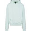 Sweatshirt URBAN CLASSICS "Urban Classics Herren Ultra Heavy Hoody" Gr. M, grün (lightmint), Herren, 100% Baumwolle, unifarben, Sweatshirts