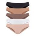 Jazz-Pants Slips VIVANCE Gr. 32/34, bunt (beige, creme, taupe, schwarz, caramel), Damen, Single Jersey, Obermaterial: 95% Baumwolle, 5% Elasthan, unifarben, Unterhosen, aus elastischer Baumwoll-Qualität