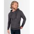 Kapuzenpullover ALESSANDRO SALVARINI "ASCalgarii" Gr. L (52), grau (anthrazit) Herren Pullover Hoodie Sweatshirt