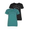 T-Shirt VENICE BEACH Gr. 44/46, grün (schwarz, petrol) Damen Shirts