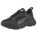 Sneaker PUMA "CASSIA" Gr. 36, schwarz (puma schwarz, puma team gold) Schuhe Ugly Shoes Sneaker low