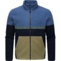 Fleecejacke RAGWEAR "Lonndy" Gr. M (50), blau (indigo), Herren, Fleece, Material: 100% Polyester, Jacken, Angesagte Herren Plüschjacke mit hohem Kragen