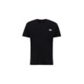 T-Shirt ALPHA INDUSTRIES "Alpha Industries Men - T-Shirts Signature Puff Print BP T" Gr. L, schwarz, Herren, Obermaterial: 100% Baumwolle, Shirts