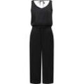 Jumpsuit RAGWEAR "Suky" Gr. L (40), Normalgrößen, grau (ash) Damen Overalls schicker, langer Overall mit Tunnelzug