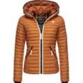 Steppjacke NAVAHOO "Kimuk Prc" Gr. M (38), braun (zimt), Damen, Oberstoff: 100% Nylon, Futter: 100% Polyester, Wattierung: 100% Polyester, Ärmelfutter: 100% Polyester, Jacken, leichte Übergangsjacke mit Kapuze