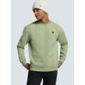 Sweater NO EXCESS "No Excess Pullover mit Rückenaufdruck" Gr. M, grau Herren Sweatshirts