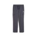 Sporthose PUMA "Classics Cargohose Herren", Herren, Gr. L, Normalgrößen, grau (galactic gray), Obermaterial: 100% Nylon; Seitentasche u2013 Oben: 100% Polyester; Tasche u2013 Unten: 100% Nylon, unifarben, relaxed fit, Hosen