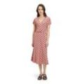 Jerseykleid BETTY BARCLAY "Betty Barclay mit Blumenprint" Gr. 38, Normalgrößen, rot (rot, beige) Damen Kleider Druck