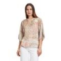 Schlupfbluse CARTOON "Cartoon Casual-Bluse mit Muster" Gr. 38, bunt (beige, rosé) Damen Blusen