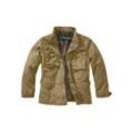 Parka BRANDIT "Brandit Herren Kids M65 Giant Jacket", Jungen, Gr. 122/128, braun (camel), 100% Baumwolle, unifarben, casual, normal, ohne Ausschnitt, Langarm, Jacken