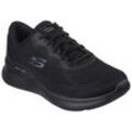 Sneaker SKECHERS "SKECH-LITE PRO -", Damen, Gr. 35, schwarz, Textil, sportlich, Schuhe, H-Weite, Orthotritt-Ausstattung, Freizeitschuh, Halbschuh, Schnürschuh