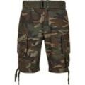 Cargoshorts BRANDIT "Brandit Herren Savage Vintage Cargo Shorts" Gr. 6XL, US-Größen, grün (olive camouflage) Herren Hosen