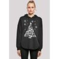 Kapuzenpullover F4NT4STIC "Star Wars Christmas Weihnachtsbaum" Gr. XS, schwarz Damen Pullover Hoodie Sweatshirt Print