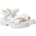 Sandale TIMBERLAND "London Vibe CROSS STRAP SANDAL" Gr. 41 (9,5), weiß (whi full gra) Schuhe