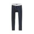 TOM TAILOR Herren Gestreifte Longpants, blau, Gestreift, Gr. 5