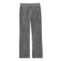 Sweathose JUICY COUTURE "DEL RAY PANT Damen", Damen, Gr. L, EURO-Größen, schwarz (charcoal marl), 95% POLYESTER 5% ELASTAN, figurbetont, Hosen, Trainingshose Damen, Sweathose, Velour, Jogginghose mit Glitzer, Sale