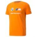 BMW T-shirt, Puma BMW MMS ESS Logo, Orange, 2021 M