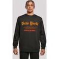 Kapuzenpullover F4NT4STIC "New York CREW" Gr. M, schwarz Herren Pullover Print