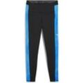 Leggings PUMA "individualBLAZE Leggings Damen", Damen, Gr. S, Normalgrößen, schwarz (schwarz fizzy apple gelb), Obermaterial: 89% Polyester, 11% Elasthan; Seite: 89% Polyester, 11% Elasthan, bedruckt, eng, Hosen