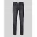 Slim Fit Jeans mit Knopfverschluss Modell 'CADIZ'