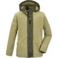 Fleecejacke KILLTEC "KOW 129 BYS FLC JCKT" Gr. 140, grün (khaki) Kinder Jacken