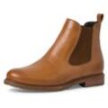 Chelseaboots TAMARIS Gr. 36, braun (braun used), Damen, Leder, Schuhe, im klassischen Look