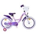 Kinderfahrrad Disney Wish für Mädchen Fahrrad 16 Zoll Kinderrad Lila