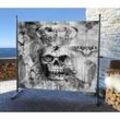 Paravent 180 x 180 cm skull Raumteiler Stellwand Trennwand Balkon Garten Sichtschutz