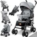 KIDIZ® Kinderwagen City-Pro Buggy Kinderbuggy klappbar Liegebuggy Sportwagen Faltbar 360° 6-Zoll-Rädern Inkl. Moskitonetz , Fußsack und Regenverdeck zusammenklappbar Schlaffunktion