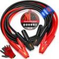 MASKO® Starthilfekabel Überbrückungskabel für Benzin- und Dieselmotoren, 6/12/24 Volt. Auto Motorrad Starterkabel aus Kupfer inkl. Handschuhe und Tragetasche (25mm² 1200A / 30mm² 1500A)