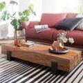 FineBuy Couchtisch Wohnzimmertisch Holz Massiv Sofatisch Tisch Wohnzimmer