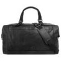 Reisetasche SANSIBAR Gr. B/H/T: 47cm x 26cm x 24cm onesize, schwarz Taschen echt Leder