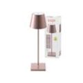 Nuindie LED Akku Tischleuchte Außentischleuchte IP54 rosegold Sigor Tischlampe