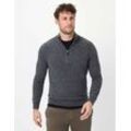 Brax Herren Strickpullover Style STEFFEN, Dunkelgrau, Gr. L