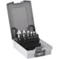 Kegelsenker-Set 6-tlg. hss-g din 335 c Senker Bohrer Senkbohrer ø 6,3 / 8,3 / 10,4 / 12,4 / 16,5 / 20,5 mm Entgratsenker-Satz von sotech