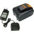 Trade-shop - 2in1 Set: Li-Ion Akku 16V / 3000mAh + Ladegerät kompatibel mit Worx WX152 WX152.1 WX152.2 WX152.3 WX156 WX156.1 WX373 Akku-Bohrschrauber