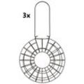 3er Set Meisenknödelhalter ø 24 × 8 cm zum Aufhängen von Trixie 55622