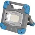 Brennenstuhl LED Akku Arbeitsstrahler BS 5000 MA, 5000K, mobil, 3 Schaltstufen, USB-Ladebuchse, Bosch 18V Akku kompatibel, IP55, blau/grau