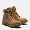 Schnürboots TIMBERLAND "6 inch Premium FTB", Gr. 40, braun (wheat full grain), Nubukleder, sportlich, Schuhe, Winterstiefel, Schnürstiefel, Winterschuhe, wasserdicht