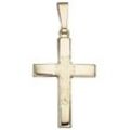 Kreuz-Anhänger JOBO "Anhänger Kreuz" Schmuckanhänger Gr. Gelbgold 585, gelb (gelbgold 585) Damen 585 Gold