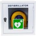 HeartSine AED-HS-SAM350P + AI-040-BM-AKL Defibrillator Innenbereich inkl. Wandkasten, inkl. Defibrillator, Manuelle Schockabgabe, Sprachanweisungen: de