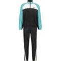 Trainingsanzug SERGIO TACCHINI "METROPOLIS TRACKSUIT Herren" Gr. L, blau (schwarz, aqua sea), Herren, 100% POLYESTER, Sportanzüge, Trainingsanzug Herren, Tracksuit, Retro, Outdoor, Jogging, Streetwear