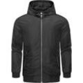 Outdoorjacke RAGWEAR "Stewie II" Gr. L (52), schwarz, Herren, Obermaterial: 100% Polyester, Futter: 100% Polyester, Jacken, stylische Herren Übergangsjacke mit großer Kapuze