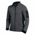 FHB CHRISTOPH Strick-Fleece-Jacke, anthrazit-schwarz, Gr. XS