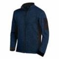 FHB CHRISTOPH Strick-Fleece-Jacke, marine-schwarz, Gr. XL