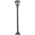 Außenbeleuchtung Standleuchte Säulenlampe Außen Garten Stehlampe Aussen Aluminium Laterne, Kunststoff schwarz , Fassung 1x E27, LxBxH 17x17x100 cm