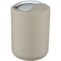 Wenko - Schwingdeckeleimer Brasil Taupe s, 2 Liter, Taupe, Kunststoff (tpe) taupe - taupe