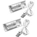 2x Akku kompatibel mit Nintendo Wii Remote Plus Gamepad Controller (400mAh, 2,4V, NiMH) - Vhbw