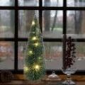 Deko Tannenbaum 30cm led beschneit Weihnachtsbaum Weihnachtsdeko Tischdeko Baum - Buri